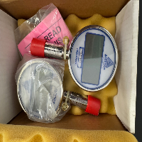 Unused Anderson-Negele Digital Sanitary Pressure Gauges QTY-2 90mm LCD Stainless Process Gauges image 0